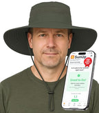 Safari Hat for Men Sun Hats for Women UV Protection UPF 50+ Fishing (Army Green Standard 1 Pack / Safari)