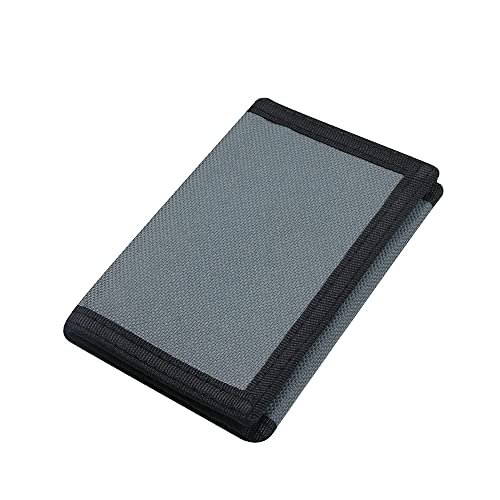 RFID Blocking Canvas Wallet for Men and Women (Grey)