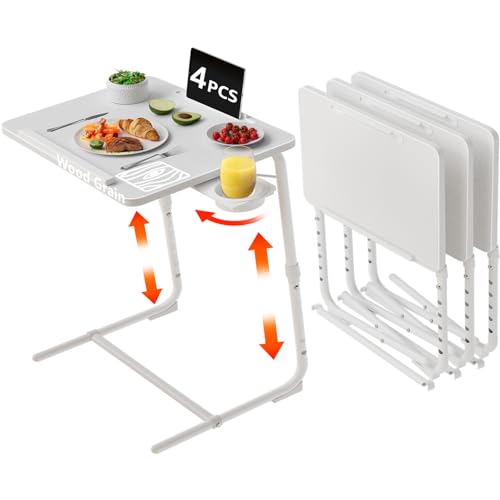 TV Trays Set of 4 (White)
