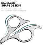 4.7" Stainless Steel Nose Hair Scissors (Matte Silver)