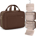 Toiletry Bag Travel Bag with Hanging Hook (Large / Coffee)