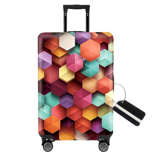 Thicker Travel Luggage Covers with Luggage Tag For Suitcase Tsa Approved (F2509 / S)