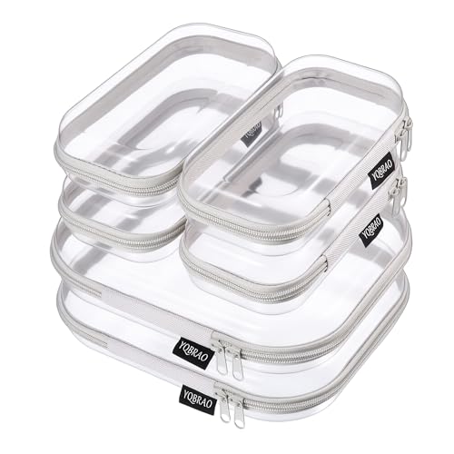 Clear Hard Shell Zipper Cases (Grey)