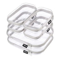 Clear Hard Shell Zipper Cases (Grey)