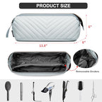 Hair Tools Travel Bag for Shark Flexstyle Dyson (Grey)