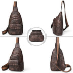 Sling Bag Crossbody Bags (Light Coffee)