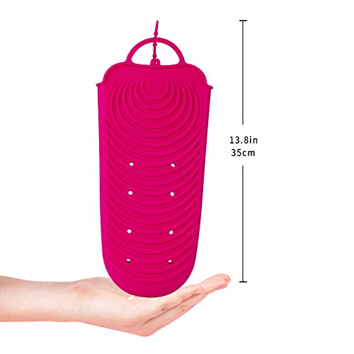 Silicone Heat Resistant Holder Mat Pouch for Flat Iron (Pink)