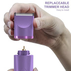 Electric Body Hair Trimmer (Bright Purple)