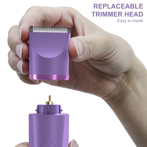 Electric Body Hair Trimmer (Bright Purple)