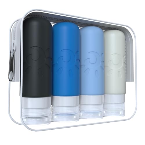 Travel Bottles for Toiletries (Multicolored J)