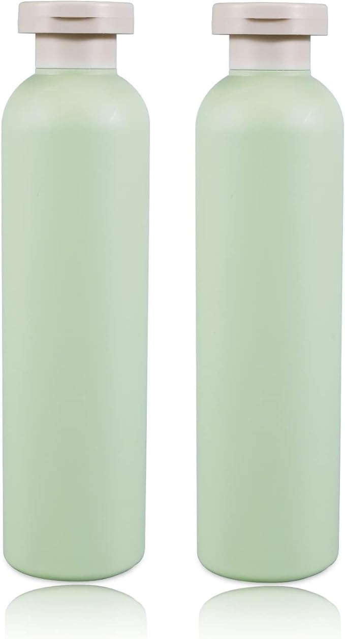 8.8oz Squeeze Bottles with Flip Cap, Refillable Plastic Travel Bottles by UMETASS