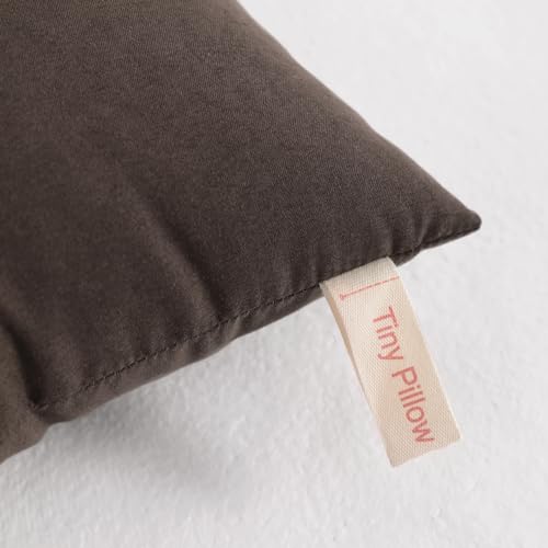 Tiny Pillows Down Alternative 7"x11" 100% Microfiber (Dark Brown / 11"x7")
