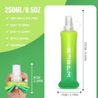 TPU Soft Flask Lightweight Portable Reusable Water Bottle (Green-250ML*2)