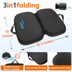 iGelComfort 3 in 1 Foldable Gel Seat Cushion Featured with Memory Foam (Black)