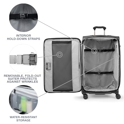 Crew Classic Softside Checked Luggage (Titanium Grey / Checked Large)