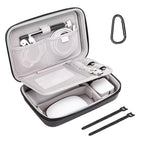 Electronic Organizer Travel Compatible with MacBook Power Adapter (Black)