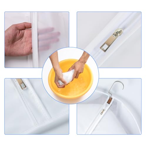 6 Pack Shirt Garment Bags (24" x 36" 6 Pack / Translucent)