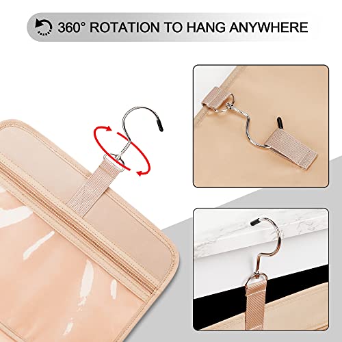 Travel Hanging Toiletry Bag for Women (Black / Medium)