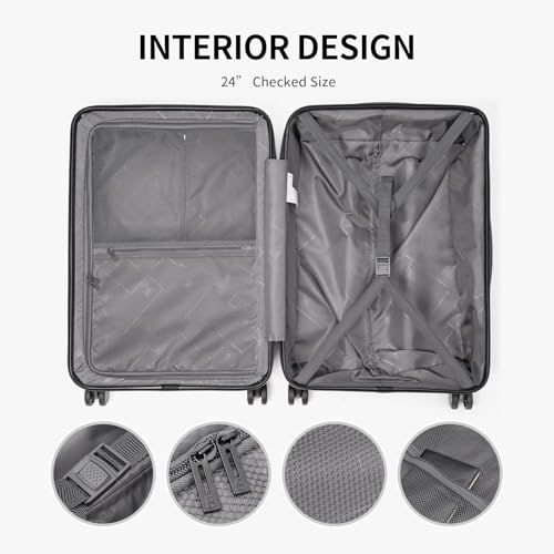 Luggage Sets 3 Piece (Blue / 3-Piece Set (20/24/28))