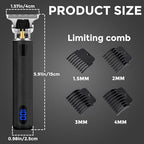 Professional Hair Trimmer for Men (Black With Lcd)