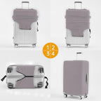 Travelkin Luggage Covers For Suitcase Tsa Approved Suitcase Cover Protector (Tourterelle Grey / XL)