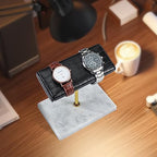 Watch stand watch display stand watch holder watch Handcrafted watch holder (white/glod/croco)