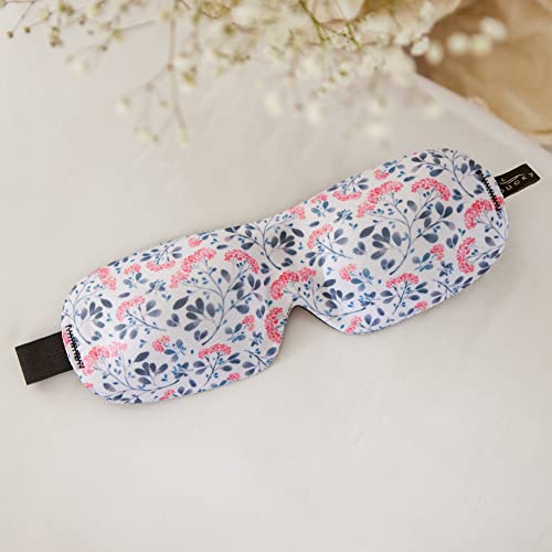 40 Blinks No Pressure Printed Eye Mask for Travel & Sleep (Pink Arabella / 1 Count (Pack of 1))