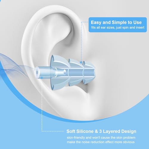 Ear Plugs for Sleeping (Black Blue Purple)