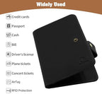 Genuine Leather Handmade Passport Holder For Travel (JC402-Black)
