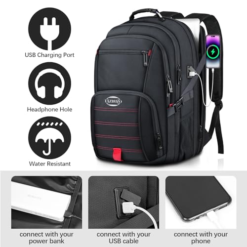 18.4 Inch Travel Laptop Backpack (Black / 18.4 inch)