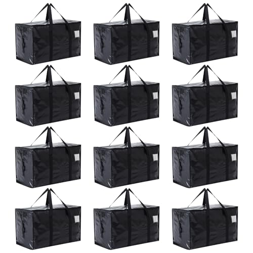 Moving Bags Heavy Duty Extra Large (Black / 12 Pack)