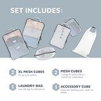 Large Compression Packing Cubes with Mesh 6 (White)