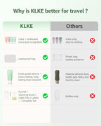 16 Piece Silicone Travel Bottles Set (Green-16PCS)
