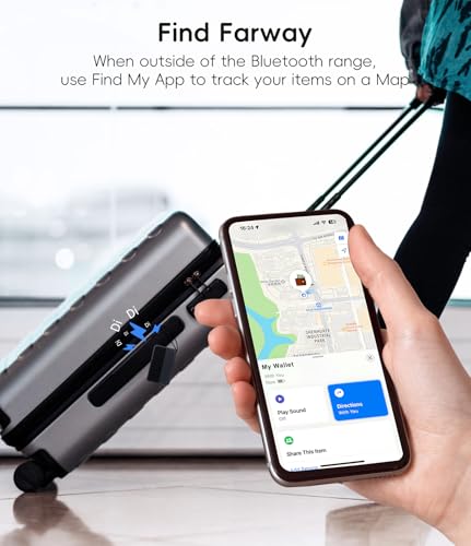 Ultra Thin Wallet Tracker Card [Apple MFi Certified] Air Tag Card (1-Pack / Dark Blue)