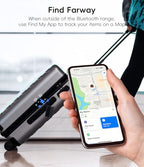 Ultra Thin Wallet Tracker Card [Apple MFi Certified] Air Tag Card (1-Pack / Dark Blue)