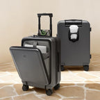 Carry On Luggage 22X14X9 Airline Approved (00-Grey (Seine New))