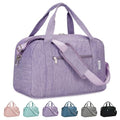 Carry on Duffle Bag Underseat for Airplane (Purple / Small without laptop compartment)