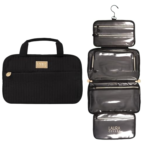 LAURA GELLER Quilted Folding Travel Makeup Bag