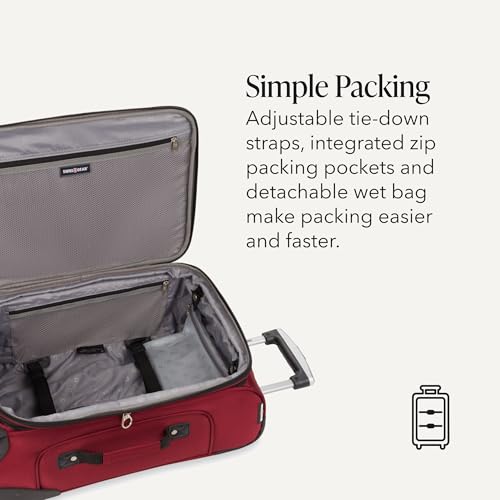 Sion Softside Expandable Roller Luggage (3-Piece Set (Carry-On/Medium/Large) / Burgundy)