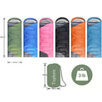 Sleeping Bags for Adults Kids Boys Girls Backpacking Hiking Camping Liner (3lb-Green Grey)