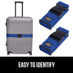 Heavy Duty Luggage Straps for Suitcase (Blue)
