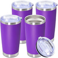 20oz Tumbler Stainless Steel Tumbler Coffee Tumbler with Lid Purple (Purple)
