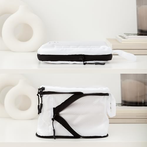 8 Piece Compression Packing Cubes Set (White)