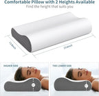 Cervical Neck Pillow for Pain Relief (Light Grey)