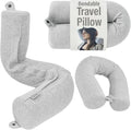 Twist Memory Foam Travel Pillow (Gray / Standard (26"))