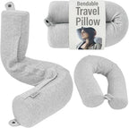 Twist Memory Foam Travel Pillow (Gray / Standard (26"))