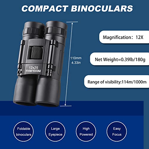 12x25 Mini Binoculars (12X25)