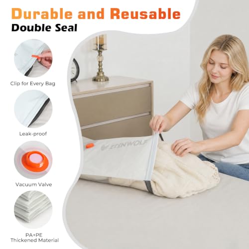 15 Combo Vacuum Storage Bags for Travel with Wireless Pump (15 Combo Set)