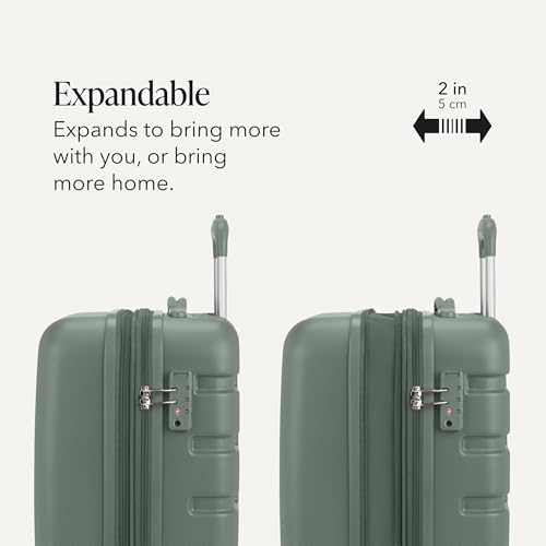 7366 Signature Hardside Expandable Luggage with Spinner Wheels (2-Piece Set (19/27) / Olive)
