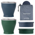 Collapsible Cup 8 oz 2 (Navy & Dark Green)